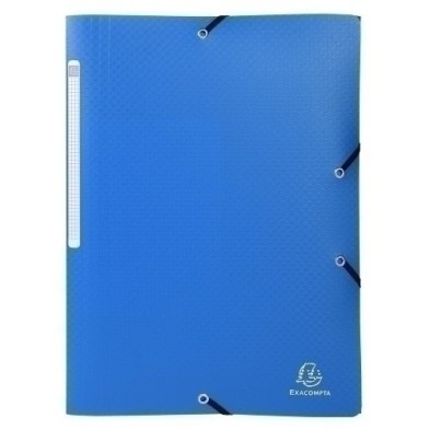 55082E/55802E-CARPETA SOLAP.EXACOMPTA PP A4 AZUL precio por 1 unidades