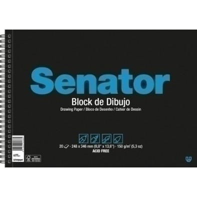 82330-BLOC DIBUJO SENATOR A3 150g precio por 10 unidades