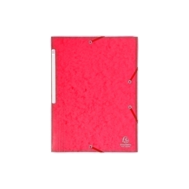 17109H-CARPETA SOLAP.EXACOMPTA CART. A4 ROJO precio por 1 unidades