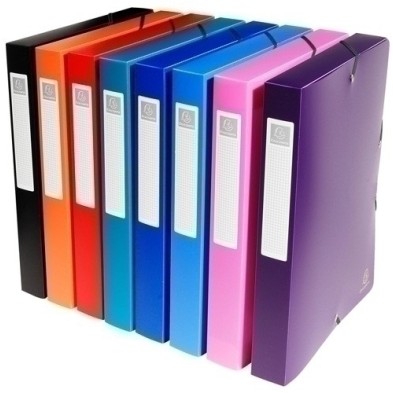 5970E-CARP.PROY.EXACOMPTA PP A4 4 cm SURT. precio por 1 unidades