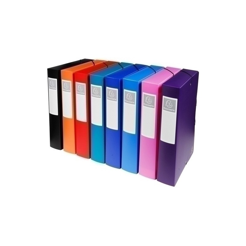5980E-CARP.PROY.EXACOMPTA PP A4 6 cm SURT. precio por 1 unidades