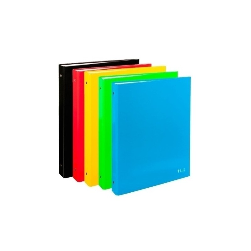12181499-CARPETA CARCHIVO LUZ A4 4 AN.40 SURT. precio por 8 unidades
