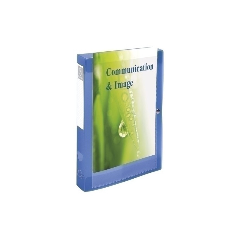 59982E-CARP.PROY.EXACOMPTA PP A4 4 cm AZUL precio por 5 unidades