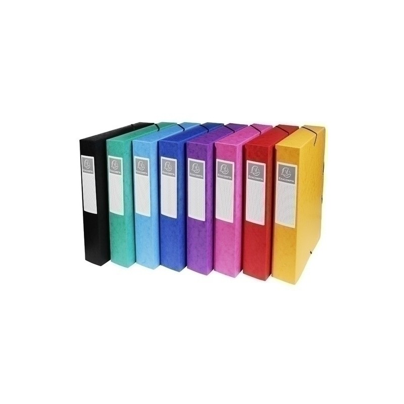 50600E-CARP.PROY.EXACOMPTA CART.A4 6 cm SURT. precio por 8 unidades