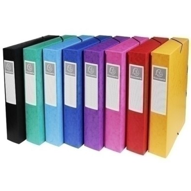 50600E-CARP.PROY.EXACOMPTA CART.A4 6 cm SURT. precio por 8 unidades
