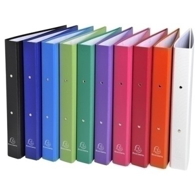 54330E-CARPETA EXACOMPTA FORR. A4 2 AN.30 SURT. precio por 1 unidades