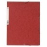 55505E-CARPETA SOLAP.EXACOMPTA CART. A4 ROJO precio por 1 unidades