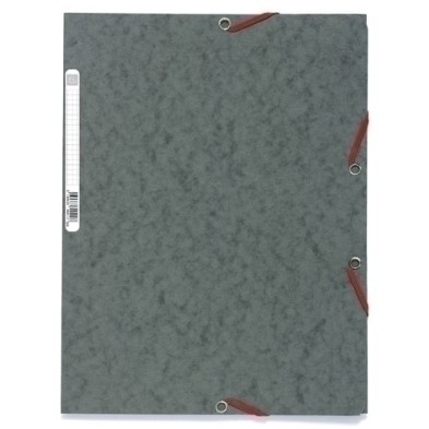 55511E-CARPETA SOLAP.EXACOMPTA CART. A4 GRIS precio por 1 unidades