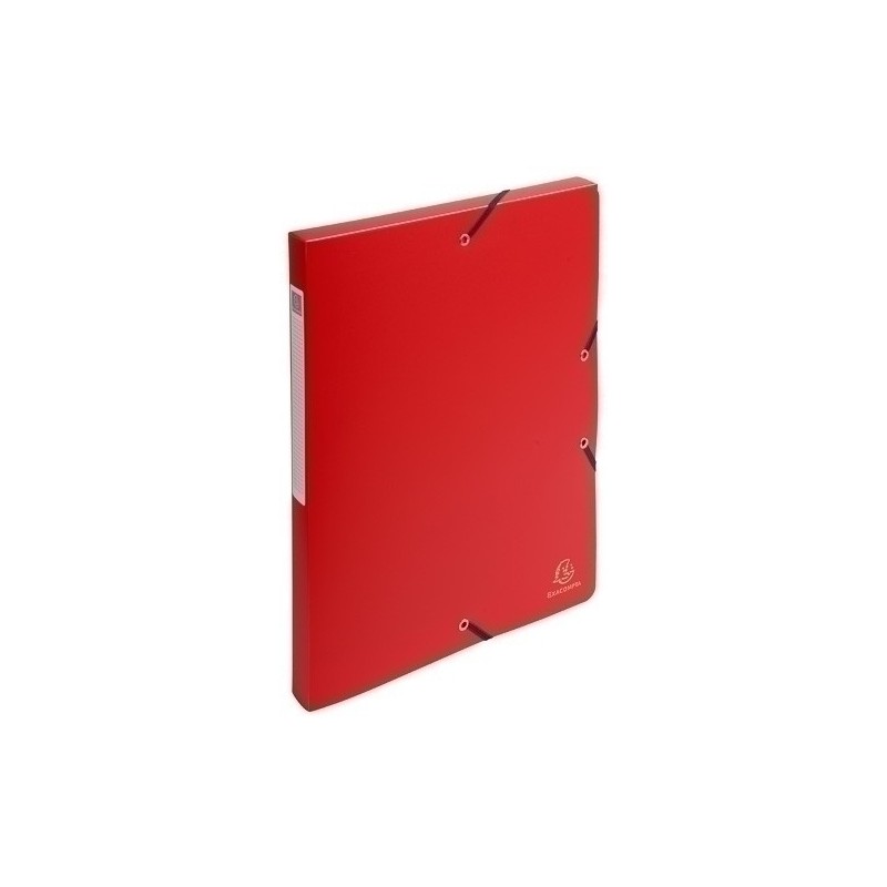 59685E-CARP.PROY.EXACOMPTA PP A4 2.5 cm ROJO precio por 8 unidades