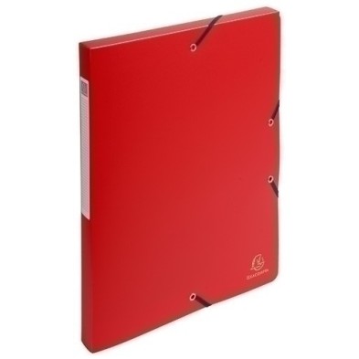 59685E-CARP.PROY.EXACOMPTA PP A4 2.5 cm ROJO precio por 8 unidades