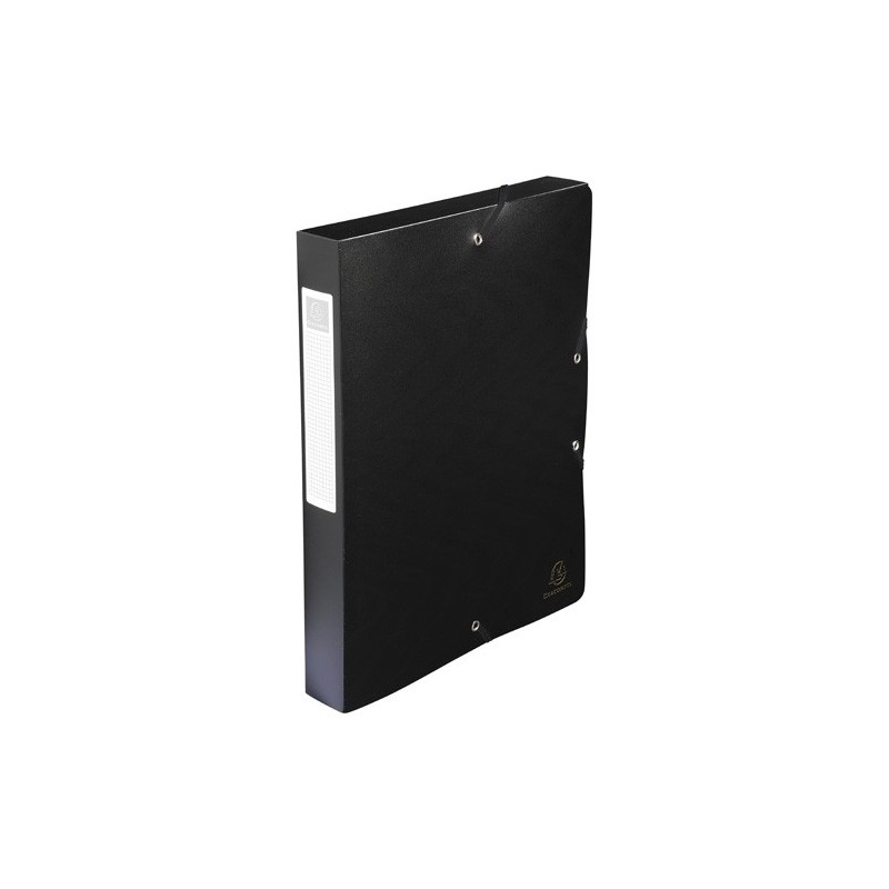59781E-CARP.PROY.EXACOMPTA PP A4 4 cm NEGRO precio por 8 unidades