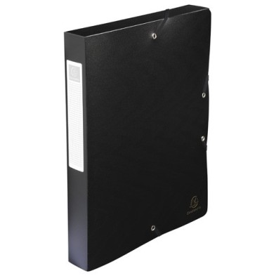 59781E-CARP.PROY.EXACOMPTA PP A4 4 cm NEGRO precio por 8 unidades