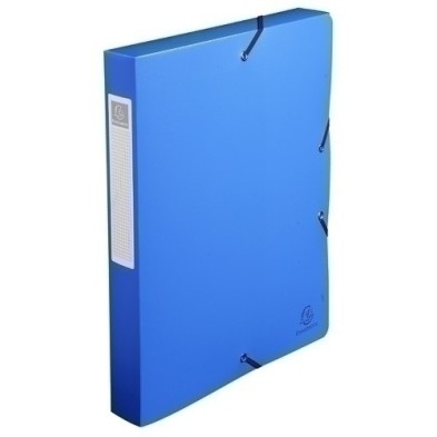 59782E-CARP.PROY.EXACOMPTA PP A4 4 cm AZUL precio por 8 unidades