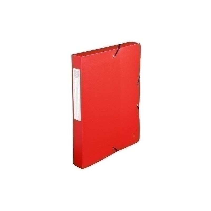 59785E-CARP.PROY.EXACOMPTA PP A4 4 cm ROJO precio por 8 unidades