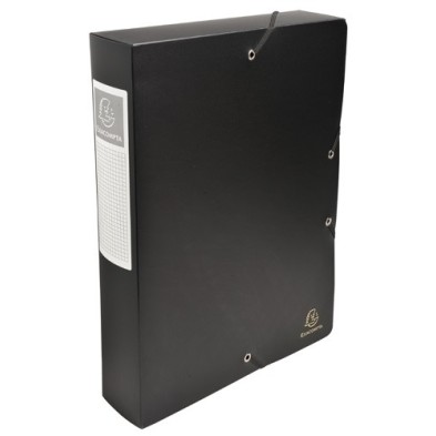 59881E-CARP.PROY.EXACOMPTA PP A4 6 cm NEGRO precio por 8 unidades