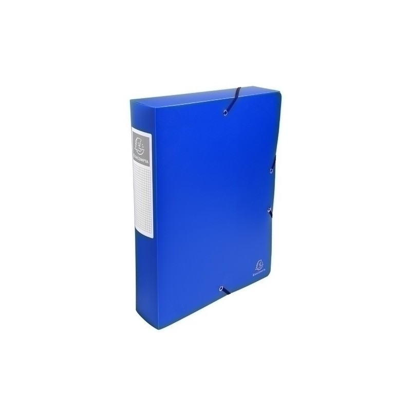59882E-CARP.PROY.EXACOMPTA PP A4 6 cm AZUL precio por 8 unidades