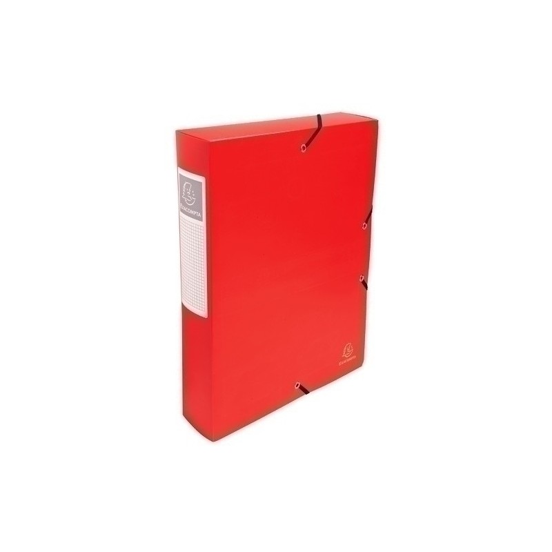 59885E-CARP.PROY.EXACOMPTA PP A4 6 cm ROJO precio por 8 unidades