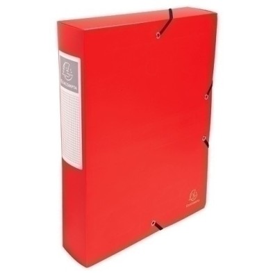 59885E-CARP.PROY.EXACOMPTA PP A4 6 cm ROJO precio por 8 unidades