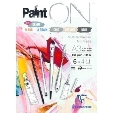 975411C-BLOC DIBUJO CLAIR.PAINT ON MULTIT.A3 COL precio por 2 unidades