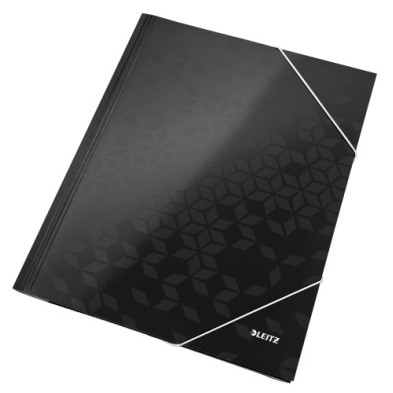 39820195-CARPETA SOLAP.LEITZ WOW CART. A4 NEGRO precio por 10 unidades