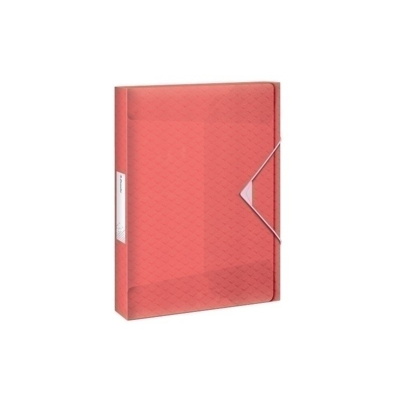 628451/626262-CARP.PROY.ESSELTE PP A4 4 cm CORAL precio por 5 unidades