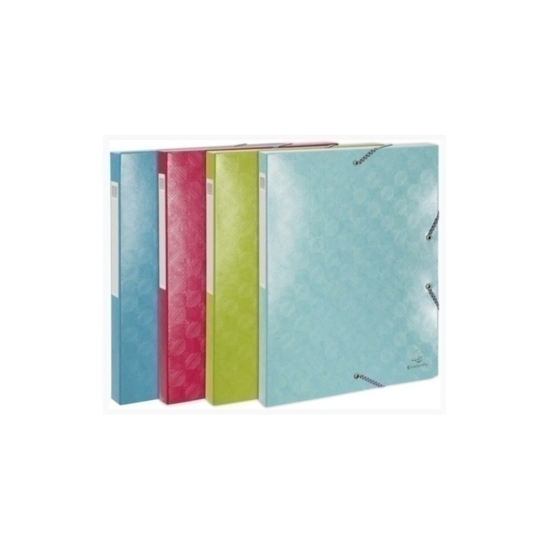 59220E-CARP.PROY.EXACOMPTA CART.A4 2.5 cm SURT. precio por 8 unidades