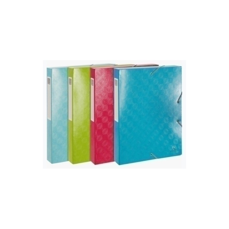 59230E-CARP.PROY.EXACOMPTA CART.A4 4 cm SURT. precio por 8 unidades