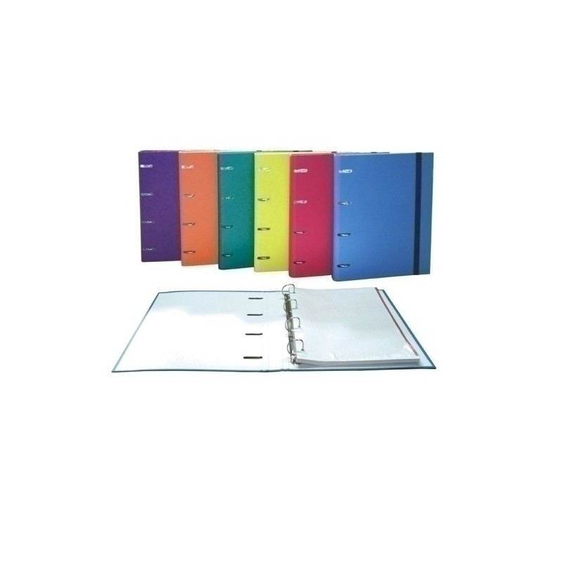 187040-CARPEBLOC SENFORT BASIC A4 4AN.80 SURT. precio por 6 unidades