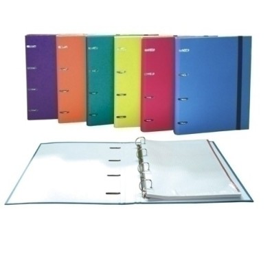 187040-CARPEBLOC SENFORT BASIC A4 4AN.80 SURT. precio por 6 unidades