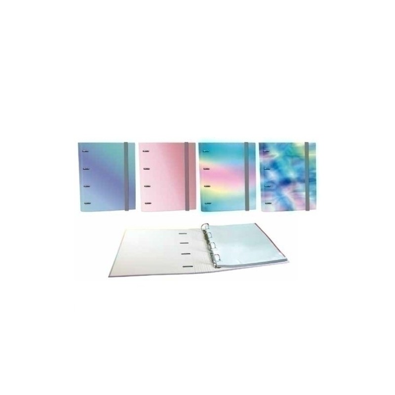 186040-CARPEBLOC SENFORT IRIS A4 4AN.80 SURT. precio por 8 unidades