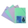 17877-CARPETA SOLAPAS CARTON Fº SURTIDO PASTEL precio por 4 unidades