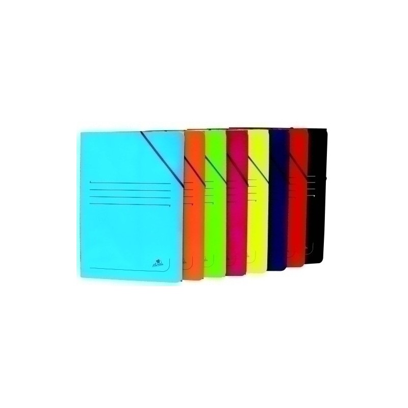 1523VE-CARPETA GOMAS SOLAP CART. Fº VERDE precio por 20 unidades