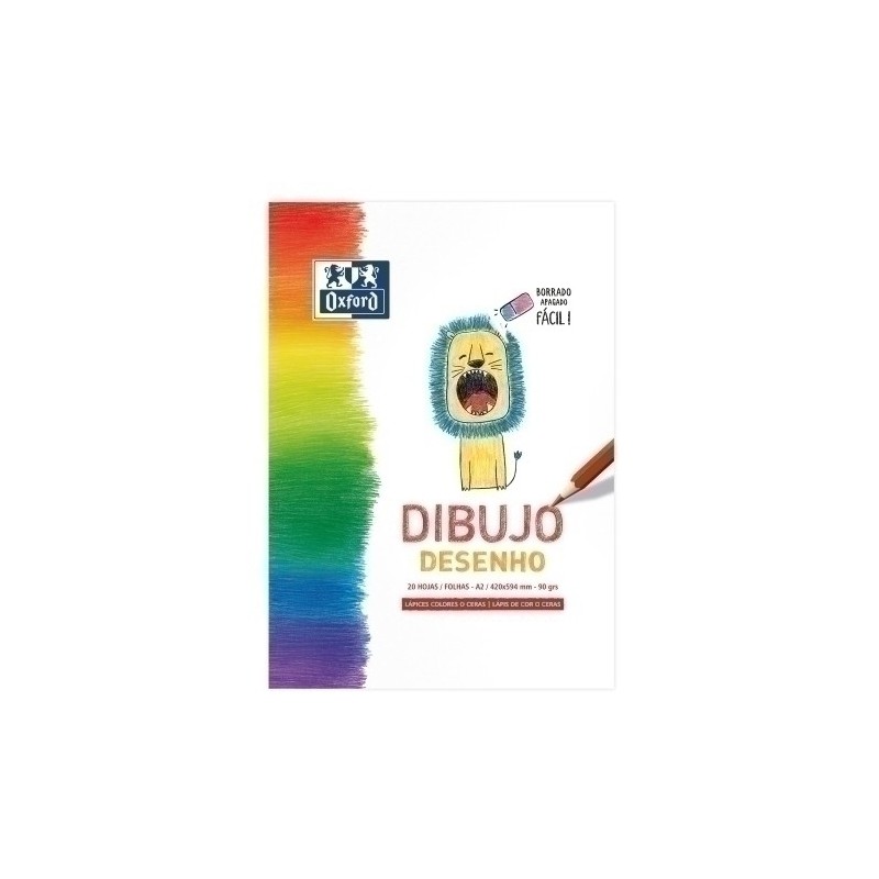400147937-BLOC DIBUJO OXFORD KIDS ENC. A2 90g precio por 1 unidades