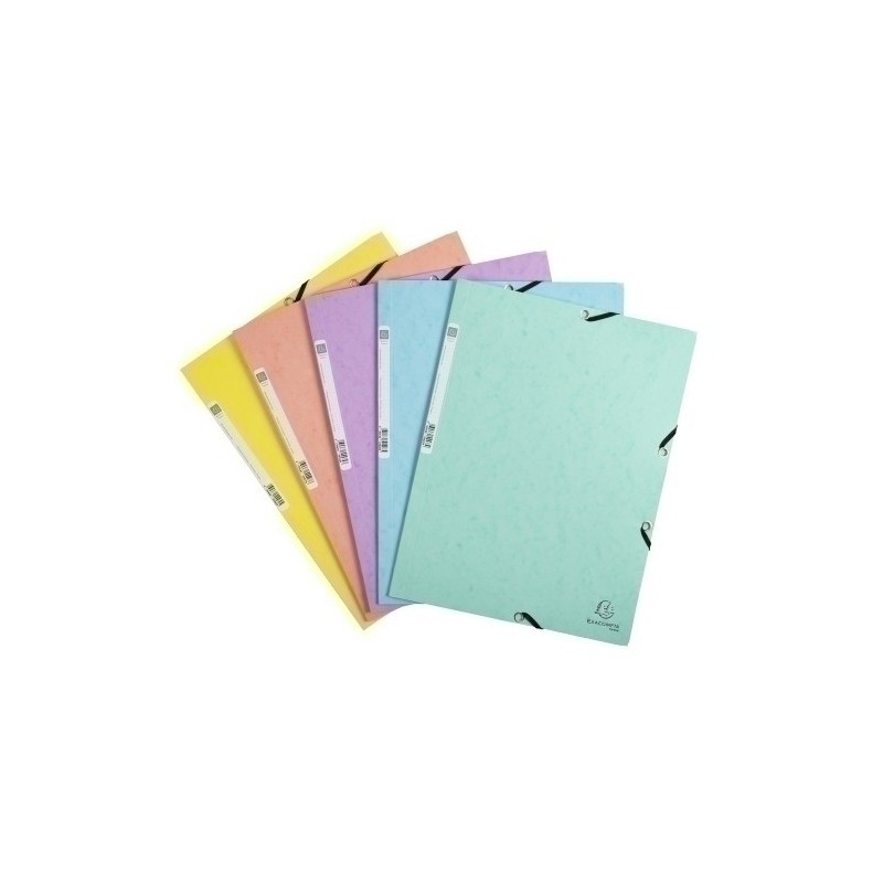 55560E-CARPETA SOLAP.EXACOMPTA AQUAREL A4 SURT precio por 50 unidades