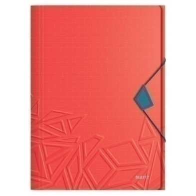 46490020-CARPETA SOLAP.LEITZ URBAN CHIC PP A4 ROJ precio por 10 unidades
