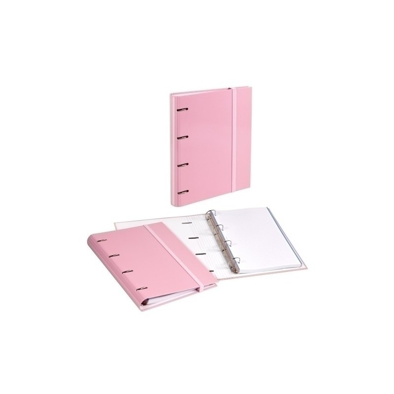 12247425-CARPEBLOC CARCH.SOFT A4 4AN.100 H ROSA precio por 4 unidades
