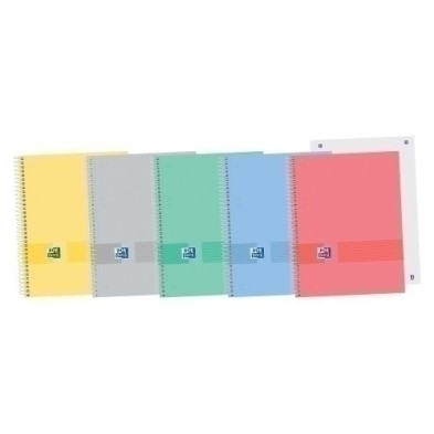 400149498-BLOCK OXF. EU.BOOK A5 80h LISO SURTIDO precio por 5 unidades