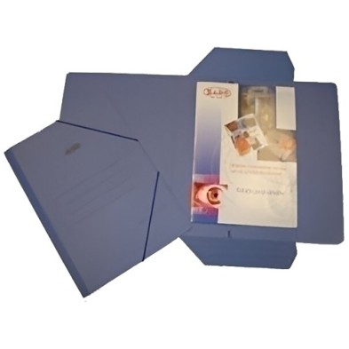 1012-CARPETA GOM.Y SOLAP.SARO CART. 4º AZUL precio por 20 unidades