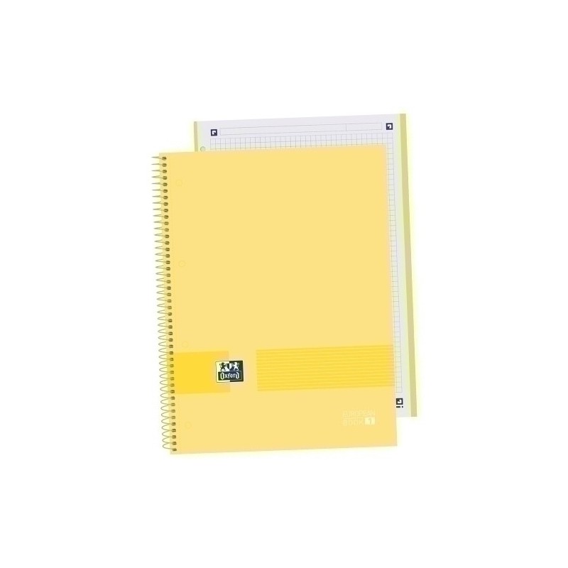 400149494-BLOCK OXF. EU.BOOK 1 A4 80h CD.5 BANANA precio por 5 unidades