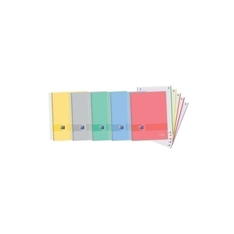 400149497-BLOCK OXF. EU.BOOK 5 A4 120h CD.5 SURTID precio por 5 unidades