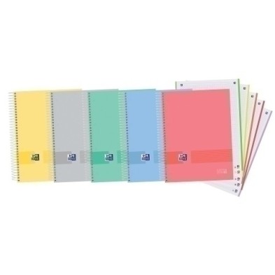 400149497-BLOCK OXF. EU.BOOK 5 A4 120h CD.5 SURTID precio por 5 unidades