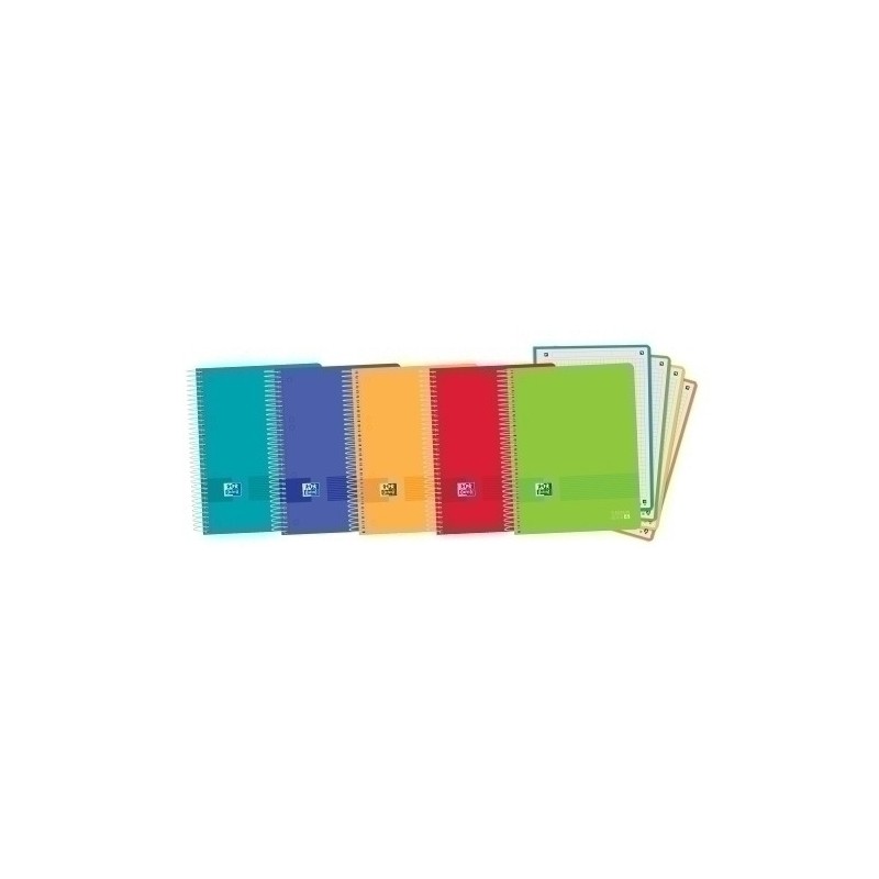 400149424-BLOCK OXF. EU.BOOK 4 A5 120h CD.5 SURTID precio por 5 unidades