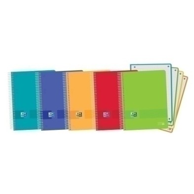 400149424-BLOCK OXF. EU.BOOK 4 A5 120h CD.5 SURTID precio por 5 unidades