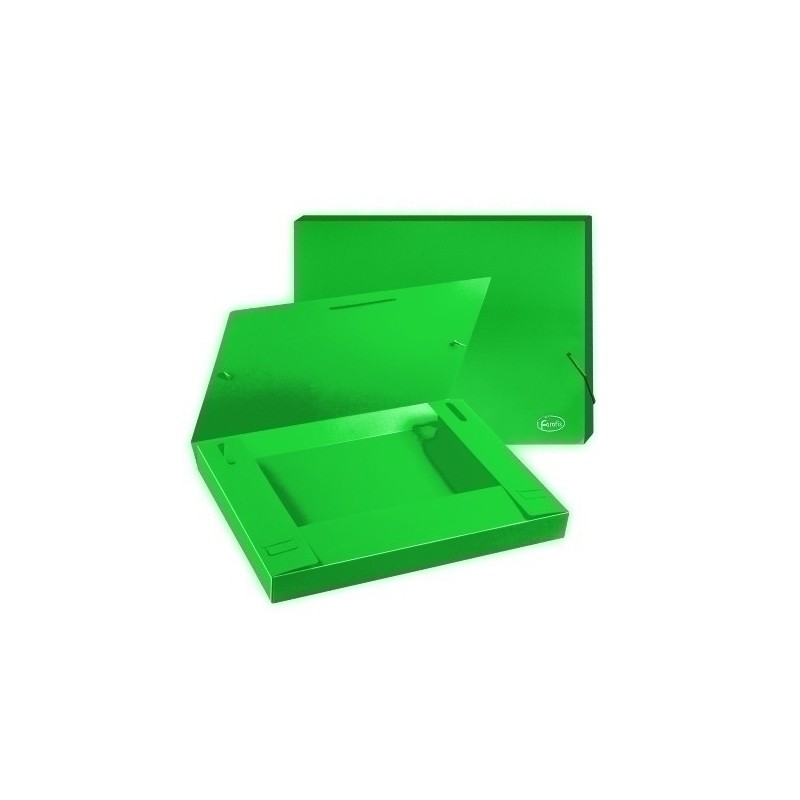 91166-CARP.PROY. FOROFIS PP A4 3 cm VERDE precio por 1 unidades