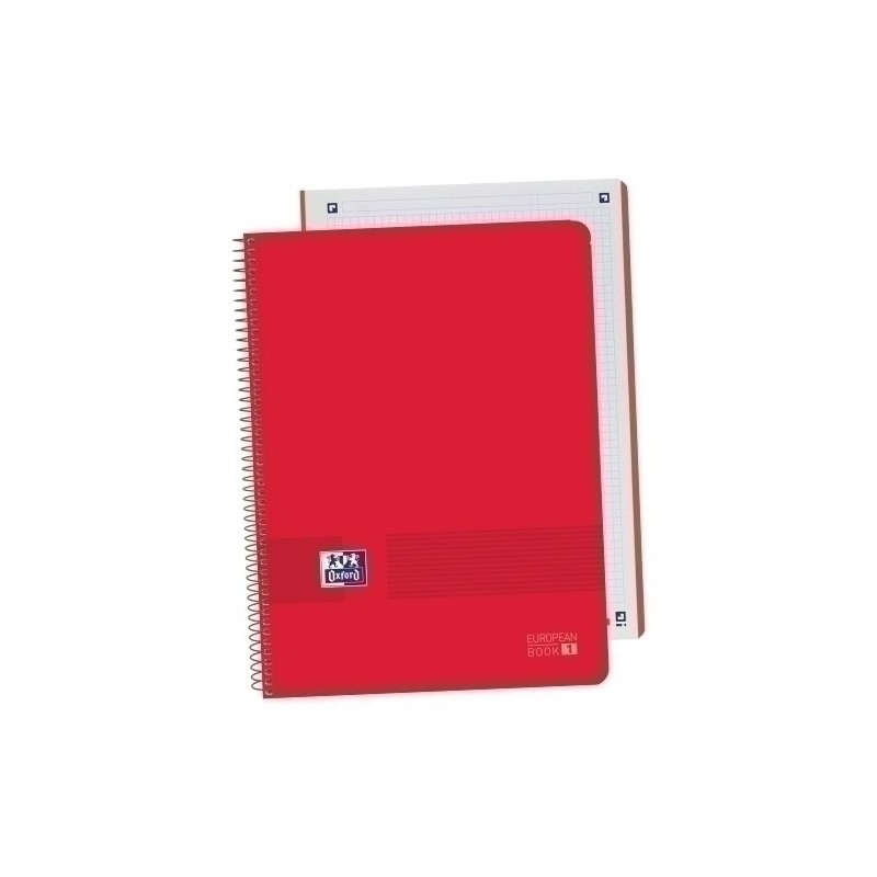 400149359-BLOCK OXF. EU.BOOK 1 A4 80h CD.5 ROJO precio por 5 unidades
