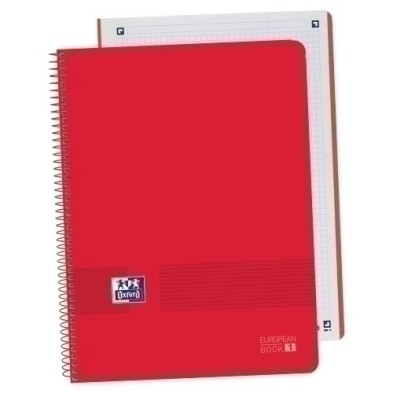 400149359-BLOCK OXF. EU.BOOK 1 A4 80h CD.5 ROJO precio por 5 unidades