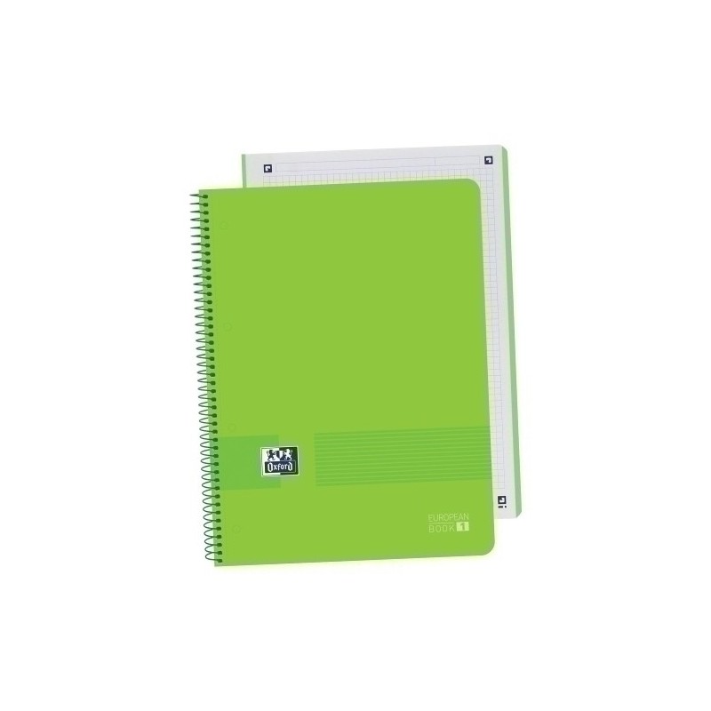 400149421-BLOCK OXF. EU.BOOK 1 A4 80h CD.5 VERDE precio por 5 unidades