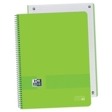 400149421-BLOCK OXF. EU.BOOK 1 A4 80h CD.5 VERDE precio por 5 unidades