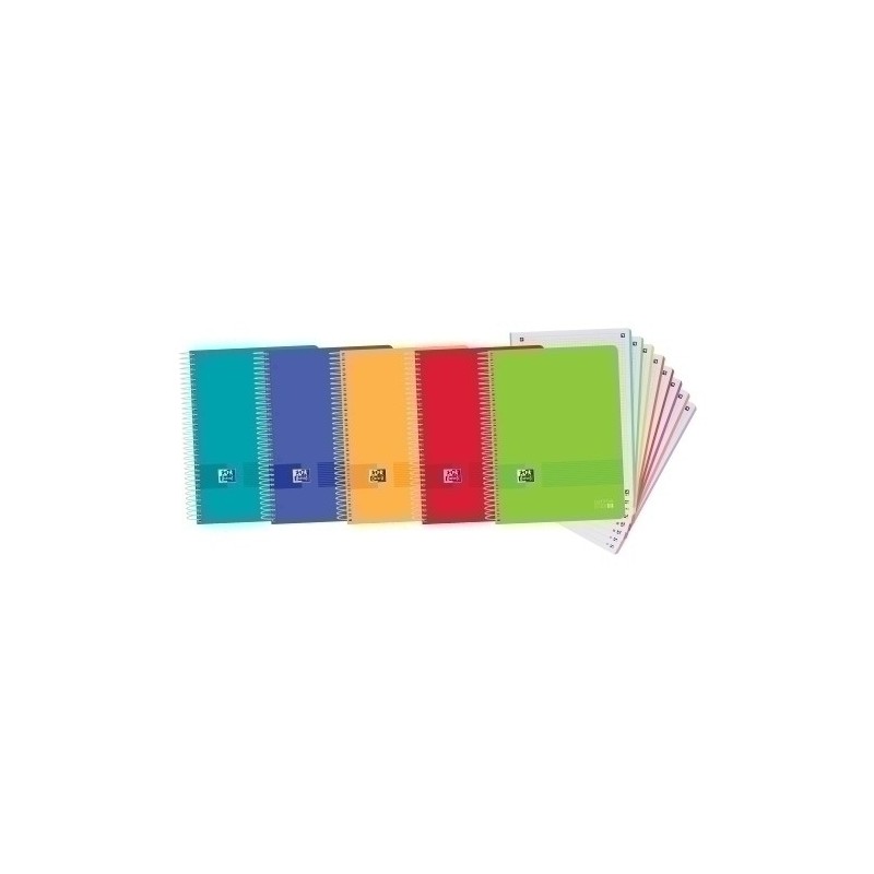 400149423-BLOCK OXF. EU.BOOK 8 A4 160h CD.5 SURTID precio por 5 unidades