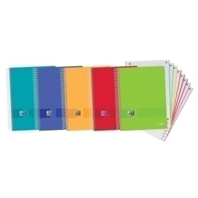 400149423-BLOCK OXF. EU.BOOK 8 A4 160h CD.5 SURTID precio por 5 unidades